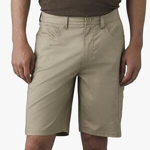 Prana Double Peak Short 8" Inseam Men's 30 Sandbar Standard Fit Cargo Ripstop